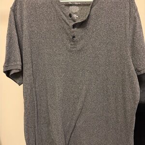 Men's Gray Henley Shirt